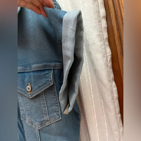 NWOT ABERCROMBIE & Fitch women's 90s
Relaxed Denim Jumpsuit size L - Picture 9 of 11